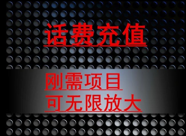 最新蓝海项目，刚需赛道，95折充话费月入5位数-董叔项目网