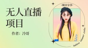 无人直播,24小时无脑挂机,一个月1w+-董叔项目网