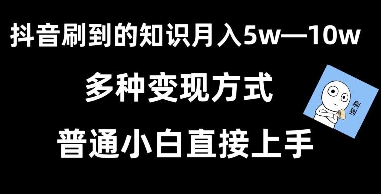 抖音刷到的知识，每天只需2小时，日入2000+，暴力变现，普通小白直接上手【揭秘】-董叔项目网