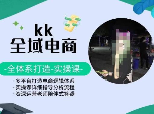 KK全域电商，全体系打造实操课，多平台打造电商逻辑体系-董叔项目网
