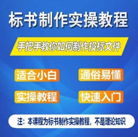标书制作实操教程，手把手教你如何制作授标文件，零基础一周学会制作标书-董叔项目网