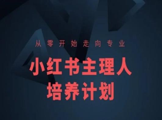 小红书课程简化版，从零开始走向专业，小红书主理人培养计划-董叔项目网