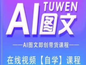 图文AI带货全流程操作，AI图文即创带货课程-董叔项目网