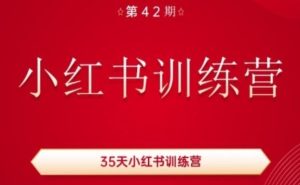 35天小红书训练营(42期)，用好小红书，做你喜欢又擅长的事，涨粉又赚钱-董叔项目网