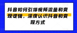 抖音如何引爆视频流量和变现逻辑，深度认识抖音和变现方式-董叔项目网