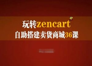 玩转zencart自助搭建卖货商城36课，zencart外贸建站完全实操手册-董叔项目网