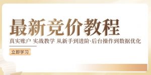 最新真实账户实战竞价教学,从新手到进阶,从后台操作到数据优化-董叔项目网