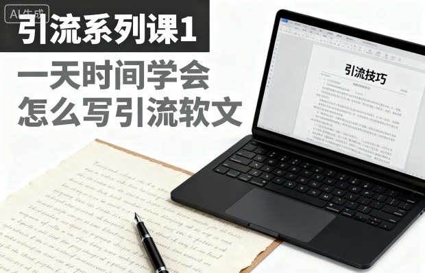 引流系列课1,一天时间学会怎么写引流软文-董叔项目网