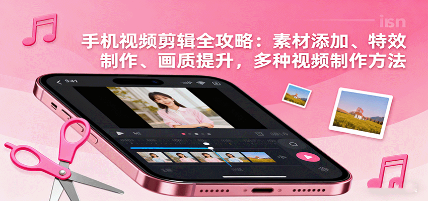 手机视频剪辑全攻略:素材添加、特效制作、画质提升,多种视频制作方法-董叔项目网