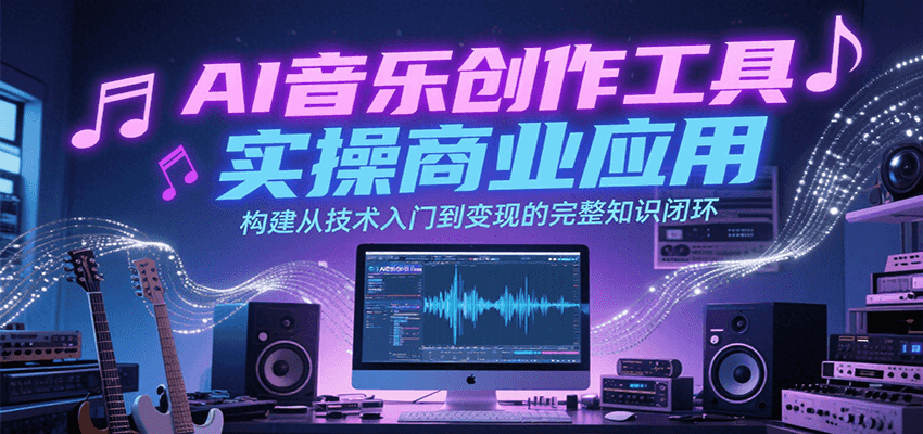 AI音乐创作工具实操商业应用，构建从技术入门到变现的完整知识闭环-董叔项目网