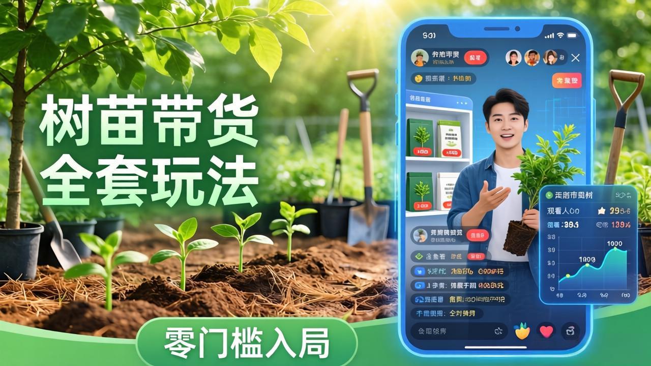 视频号AI树苗带货全套玩法：零门槛入局，掌握豆包、千问等AI工具制作树苗视频的全套流程-董叔项目网