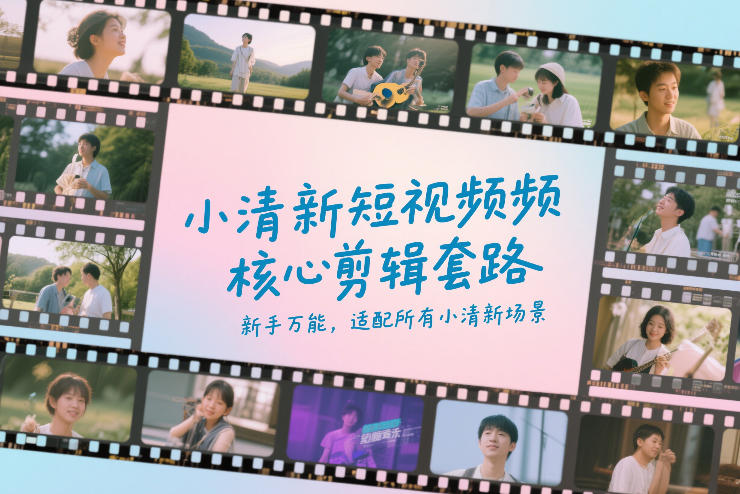 小清新短视频核心剪辑套路，新手万能，适配所有小清新场景-董叔项目网