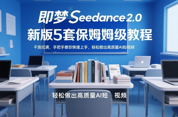 即梦Seedance2.0新版5套保姆级教程，干货拉满，手把手教你快速上手，轻松做出高质量AI短视频-董叔项目网