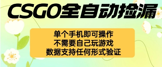 自动挂G捡漏,不用自己挂G不用玩游戏,一个手机即可操作,新手小白轻松月入1W+【揭秘】-董叔项目网
