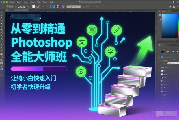 从零到精通Photoshop全能大师班,让纯小白快速入门,初学者快速升级-董叔项目网