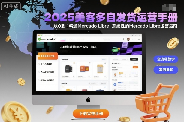2025美客多自发货运营手册：从0到1精通Mercado Libre，系统性的Mercado Libre运营指南-董叔项目网