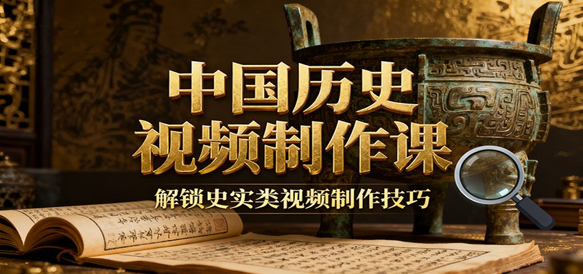 中国历史视频制作课：疆域地图集+参考文案+练习素材，解锁史实类视频制作技巧-董叔项目网
