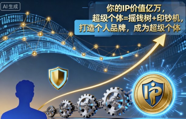 你的IP价值亿万，超级个体=摇钱树+印钞机，打造个人品牌，成为超级个体-董叔项目网