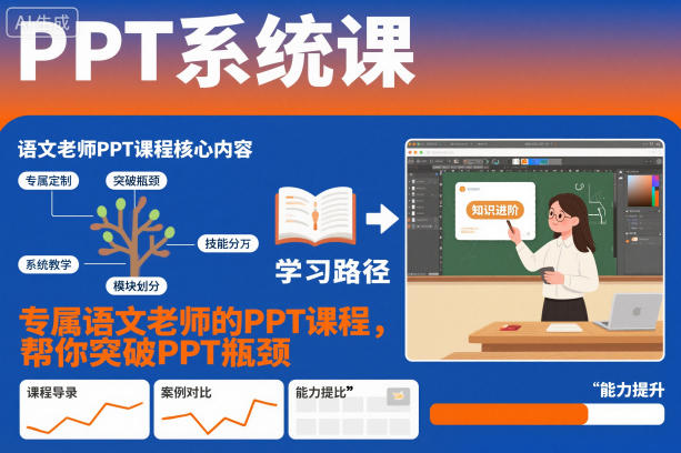 PPT系统课，专属语文老师的PPT课程，帮你突破PPT瓶颈-董叔项目网