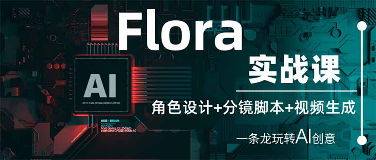 Flora实战课：角色设计+分镜脚本+视频生成，一条龙玩转AI创意-董叔项目网