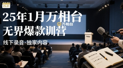 25年1月万相台无界爆款特训营线下录音-董叔项目网