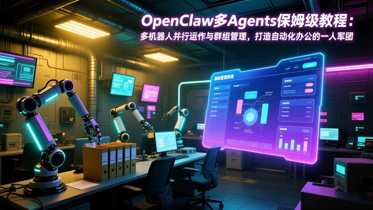 OpenClaw多Agents保姆级教程：多机器人并行运作与群组管理，打造自动化办公的一人军团-董叔项目网