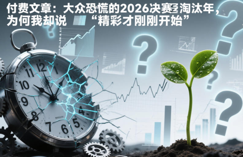 付费文章：大众恐慌的2026决赛淘汰年，为何我却说“精彩才刚刚开始”？-董叔项目网