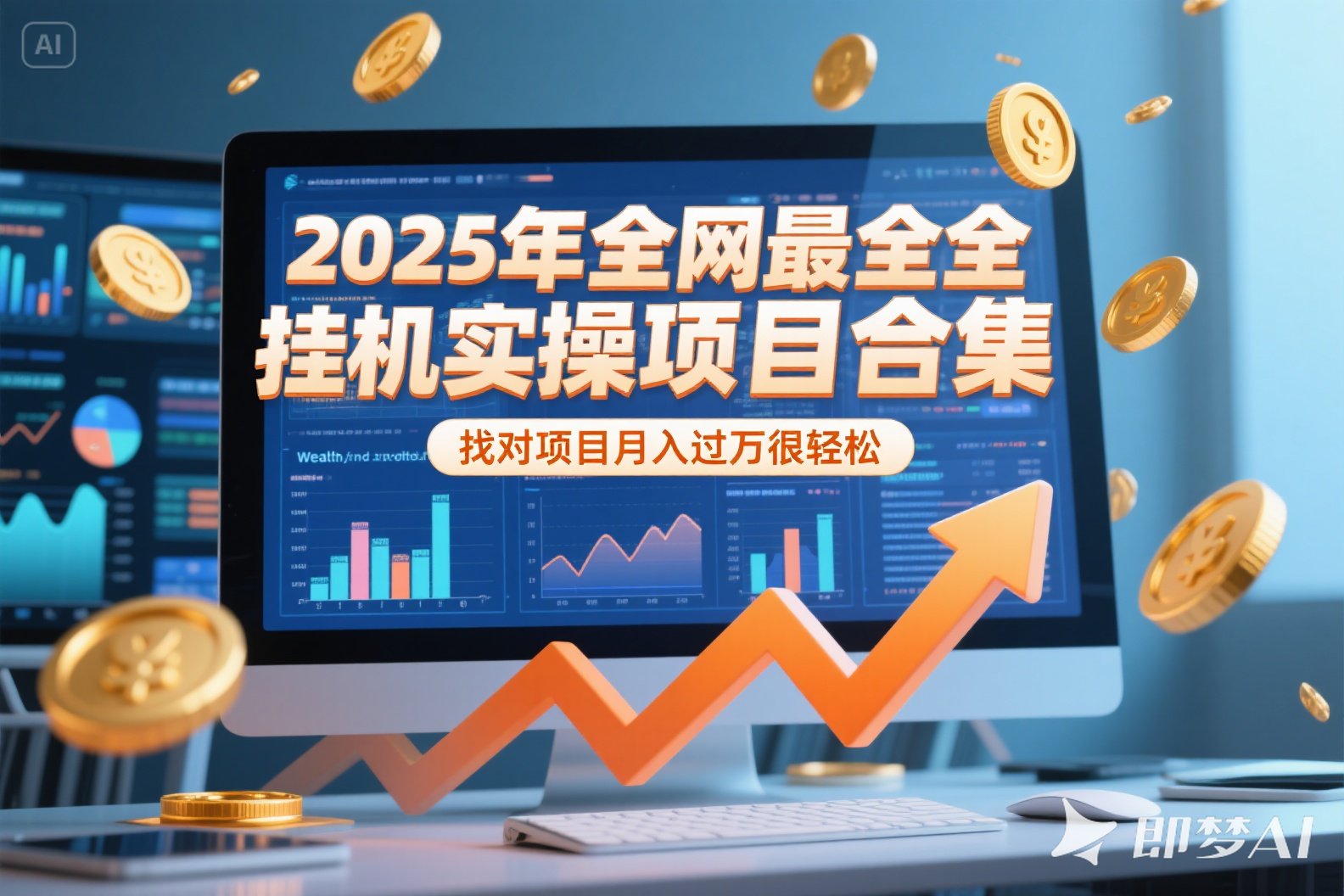 2025年挂机实操项目实操演练，挂机类型，AI直播类型，轻资产创业类型...-董叔项目网
