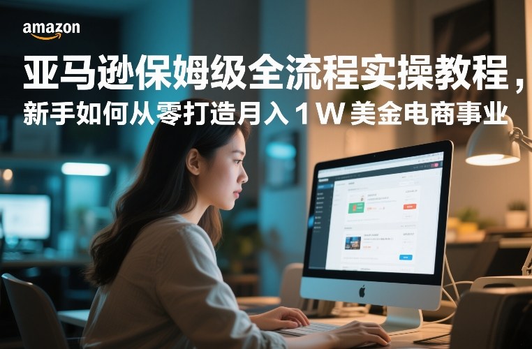 亚马逊保姆级全流程实操教程,新手如何从零打造月入1W美金电商事业-董叔项目网