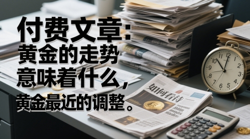 付费文章：黄金的走势意味着什么，如何看待黄金最近的调整-董叔项目网