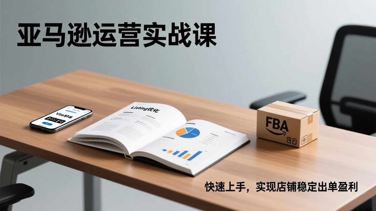 亚马逊运营实战课，Listing优化、Vine秒杀、FBA发货，快速上手，实现店铺稳定出单盈利-董叔项目网
