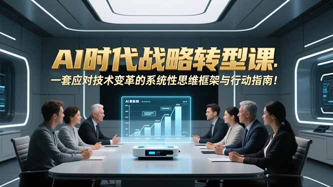 AI时代战略转型课：一套应对技术变革的系统性思维框架与行动指南！-董叔项目网