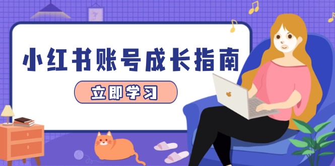 小红书账号成长指南，爆款选题+精准定位+数据分析，系统提升账号变现能力-董叔项目网