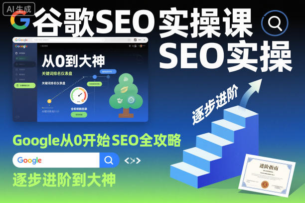 谷歌SEO实操课，Google从0开始SEO全攻略，逐步进阶到大神-董叔项目网