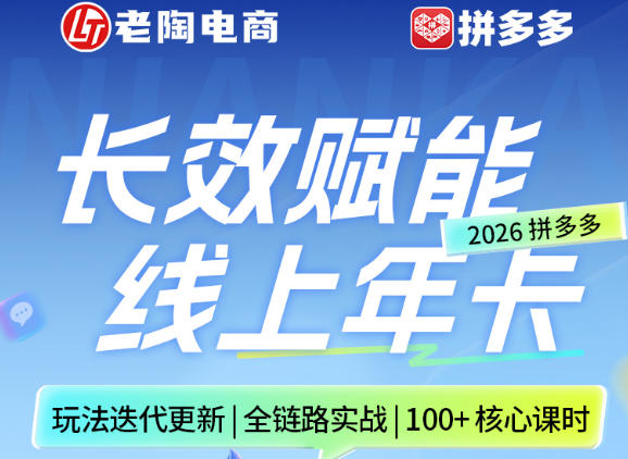 拼多多线上SVIP线上年卡,从认知到基础、从推广到活动、从活动到玩法,全链路实战(26年4月6日更新)-董叔项目网
