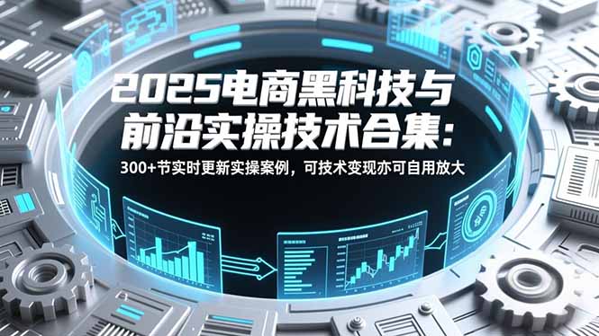 2025电商黑科技与前沿实操技术合集：300+节实时更新实操案例，可技术变现亦可自用放大-董叔项目网