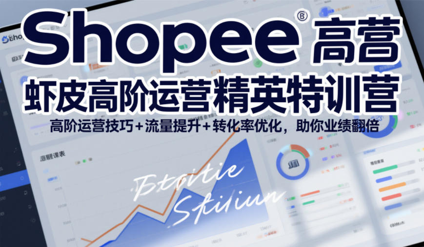 Shopee虾皮高阶运营精英特训营,高阶运营技巧+流量提升+转化率优化,助你业绩翻倍-董叔项目网