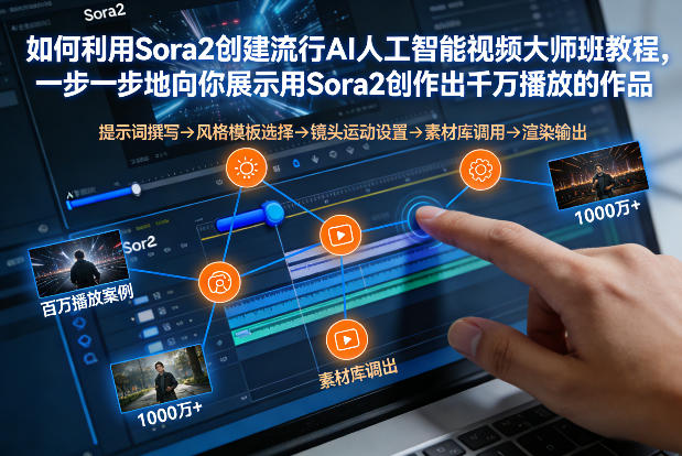 如何利用Sora2创建流行AI人工智能视频大师班,一步一步地向你展示用Sora2创作出千万播放的作品-董叔项目网