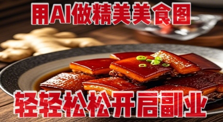 用AI做精美美食图，无需专业设备拍摄，轻轻松松开启副业-董叔项目网