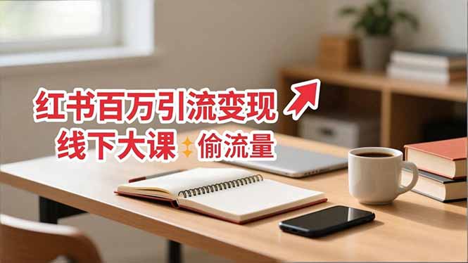 小红书百万引流变现-11月线下大课:分享从0到百万引流路径,手把手教偷流量、拿结果-董叔项目网