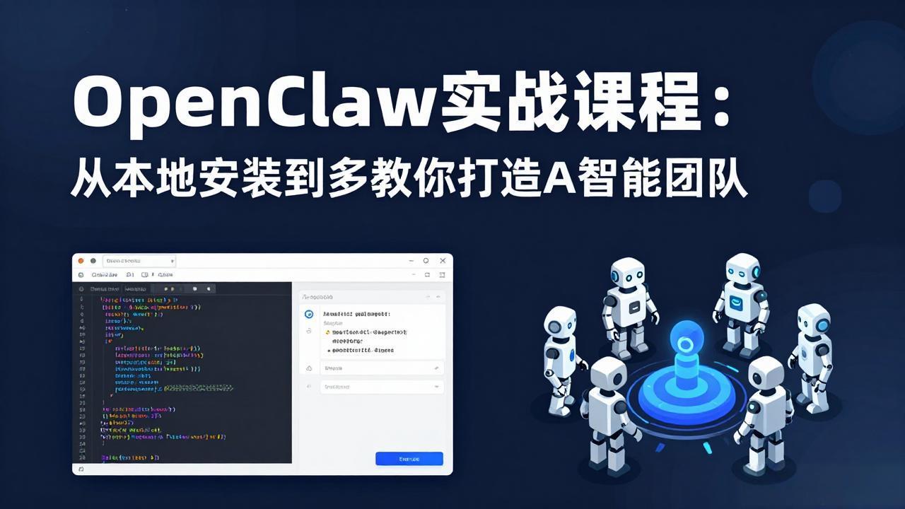 OpenClaw实战课程：从本地安装到多Agent协同，手把手教你打造AI智能团队-董叔项目网