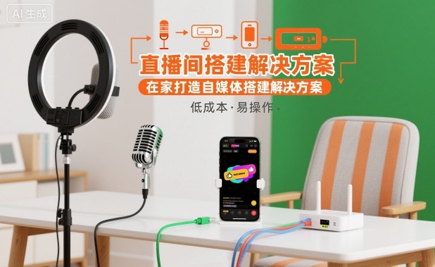 直播间搭建解决方案,在家打造自媒体搭建解决方案-董叔项目网