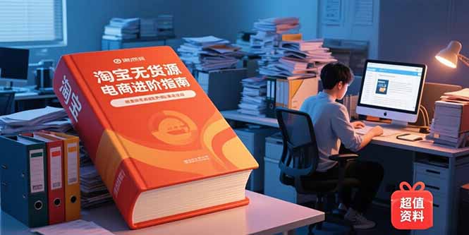 淘宝无货源电商进阶指南，包含新人课、进阶课，配套资料，蓝海选品等-董叔项目网