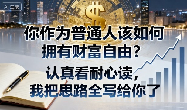 付费文章:你作为普通人该如何拥有财富自由?认真看耐心读,我把思路全写给你了-董叔项目网