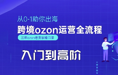 OZON入门到高阶全流程，从0-1助你出海，跨境ozon运营全流程-董叔项目网