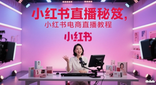 小红书直播秘笈，小红书电商直播教程-董叔项目网