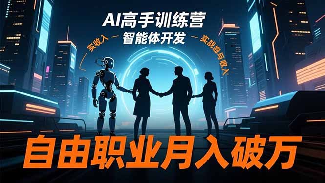 AI高手训练营3.0,ChatGPT,Midjourney,智能体开发,自由职业月入破万-董叔项目网