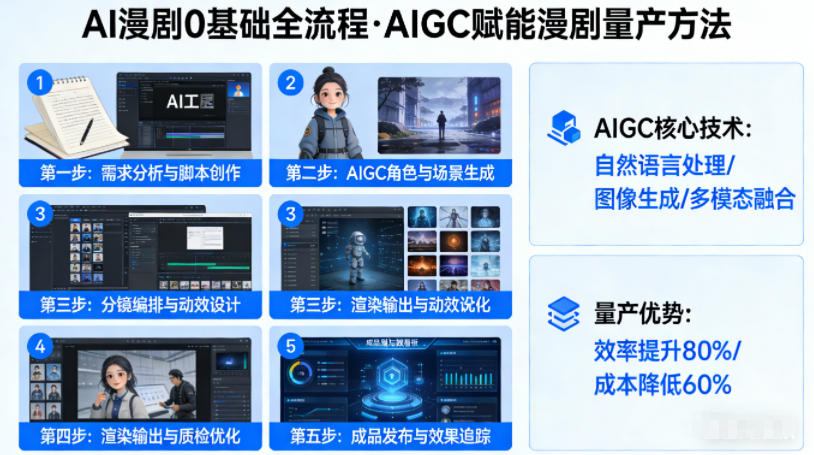 AI漫剧0基础全流程，快速掌握AIGC赋能的漫剧量产方法-董叔项目网