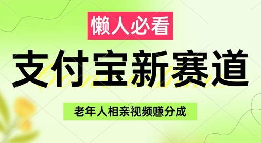 支付宝新赛道，利用老年人相亲视频，挣分成收益，轻松月入过W，操作简单-董叔项目网