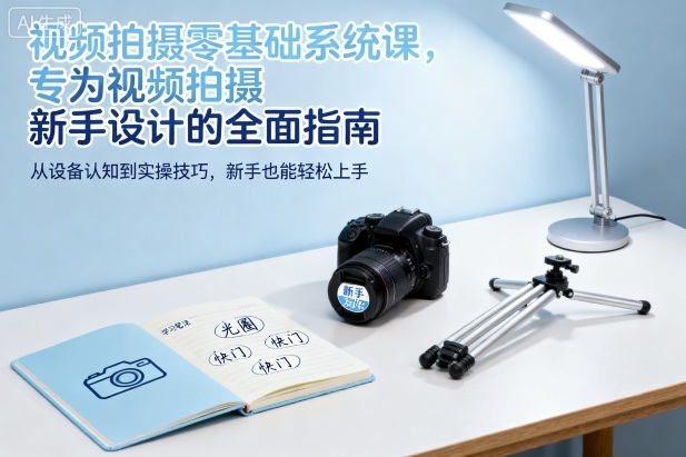 视频拍摄零基础系统课，专为视频拍摄新手设计的全面指南-董叔项目网
